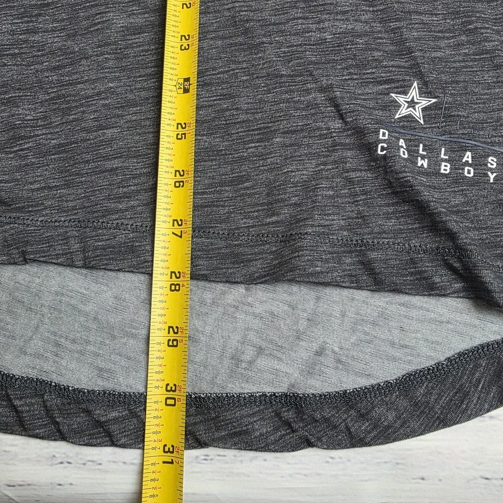 Nike Dallas Cowboys NFL Team Dri-Fit Hoodie Long Sleeve T-Shirt‎ Mens Large Gray